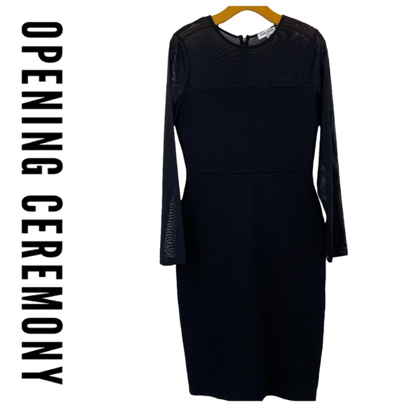 💕SALE💕 Opening Ceremony Black Imogen Ottoman Dress - Picture 7 of 12